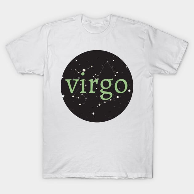 Virgo Zodiac Sign Star Circle T-Shirt by magicae